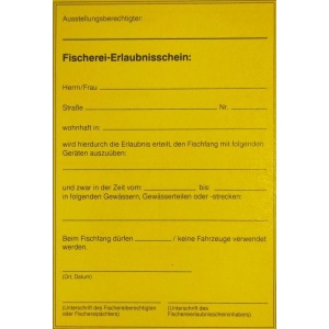 fischerei-erlaubnisschein