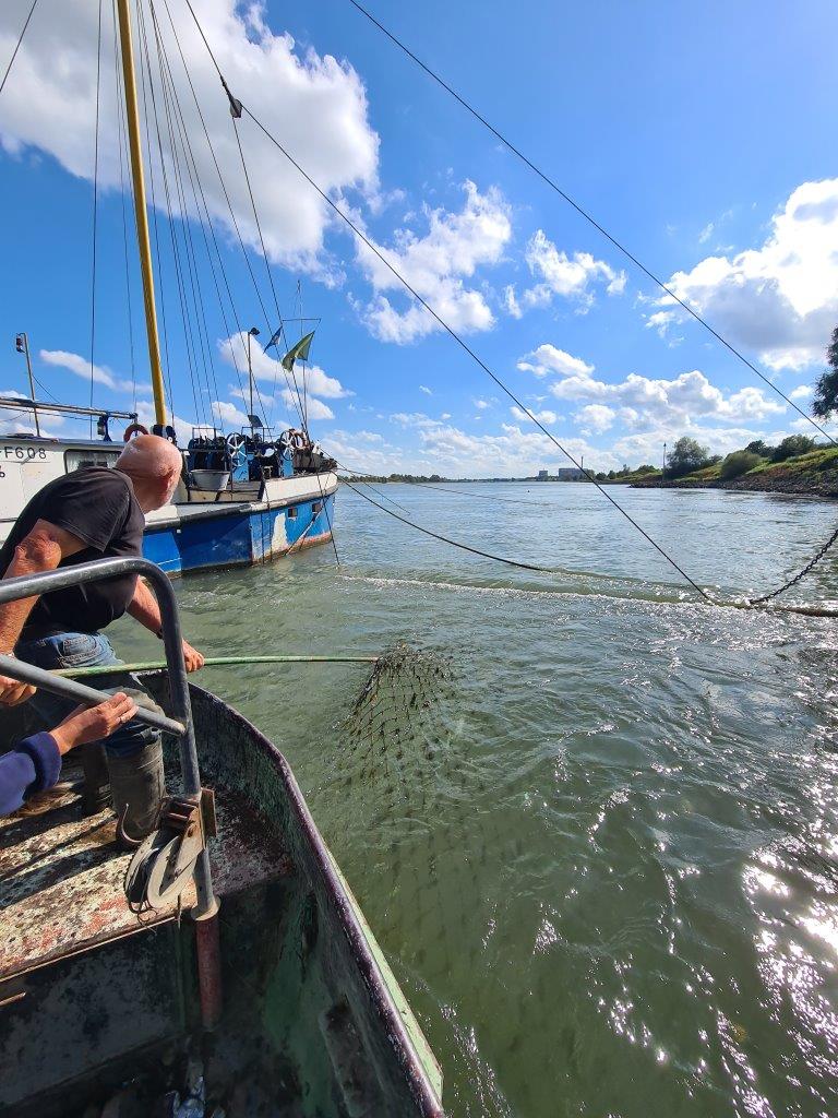 Rudi Hell im Arbeitseinsatz am Schokker Anita II